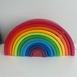 Grimm’s Large 12 piece wooden rainbow